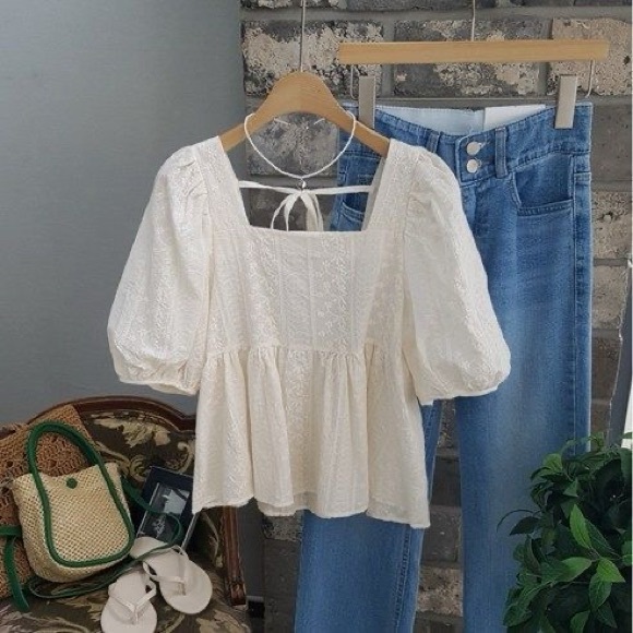 Babydoll Boho Top with Choker - Picture 1 of 1